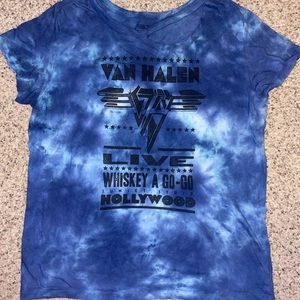 distressed van halen t shirt
